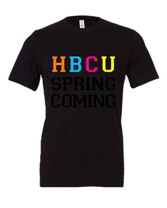 Black HBCU SpringComing crewneck t-shirt